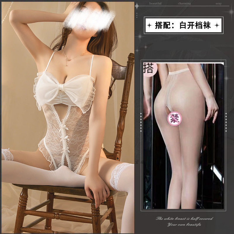 Image of Beauty, sexuality, emotional fun, underwear, small breasts, free to take off the crotch, onesies, women's uniforms, temptation, pajamas, passion, pure lust